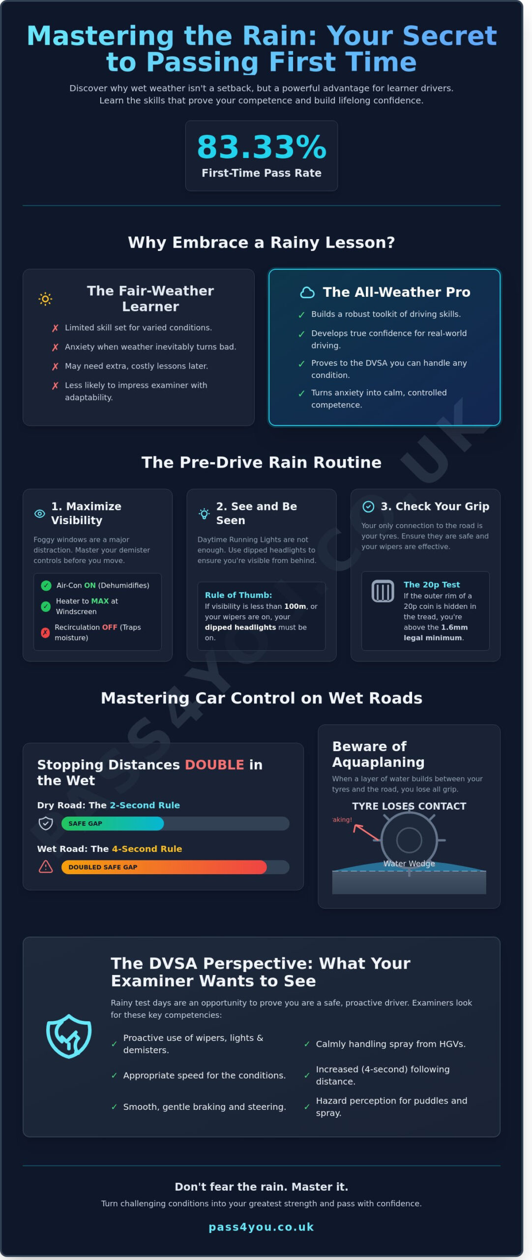 Driving Lessons in the Rain for Learners: A Complete Guide to Wet Weather Confidence